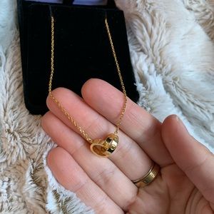 Gold Interlocking Love Necklace